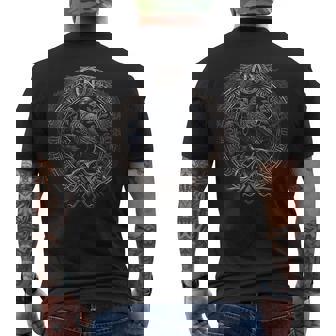Cuervo De Odín Hombre Del Nortealhalla Mitología Nórdica Camiseta Hombre Estampado Espalda - Regaloses