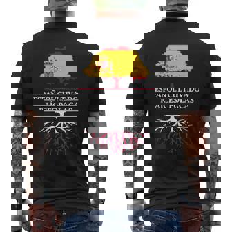 Cultivado Español Con Raíces Polacas Polonia Camiseta Hombre Estampado Espalda - Regaloses