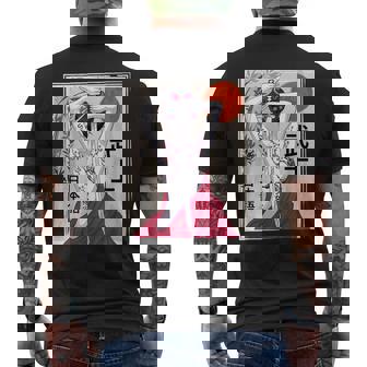 Cultura Japonesa Samurai Escenariointage Sakura Cherry Camiseta Hombre Estampado Espalda - Regaloses