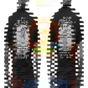 Cute Deer Especially Fur You Furry Animals Deer Men's Back Print T-Shirt - Monsterry