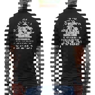 Cute Retro Vintage Synth-Pop Or Electro-Pop Tank Top Men's Back Print T-Shirt - Monsterry
