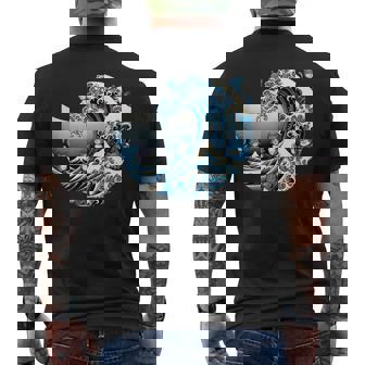 Cute Wave Of Blue Cats For Kamala Men's T-shirt Back Print | Mazezy