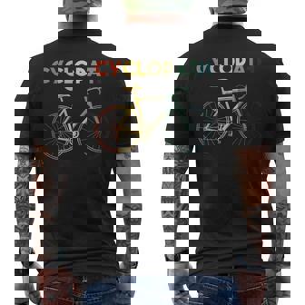 Cyclopath Bicycle Cycling Biker Cyclist Bike Biking Men's T-shirt Back Print - Thegiftio