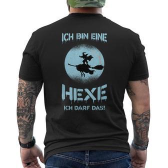 Short-Sleeved Ich Bin Eine Hexe Ich Kann Das Zicken T-Shirt mit Rückendruck - Geschenkecke