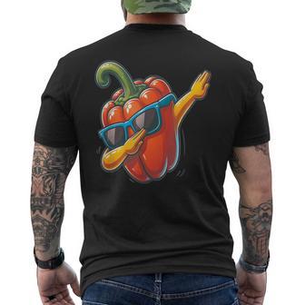 Dab Paprika Dancing Dabbing Peppersegetables T-Shirt mit Rückendruck - Geschenkecke