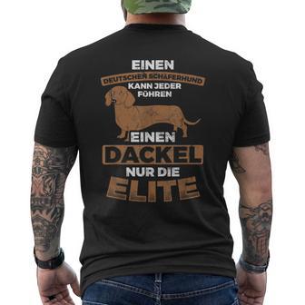 A Dachshund For Elite Dog Dachshund T-Shirt mit Rückendruck - Geschenkecke