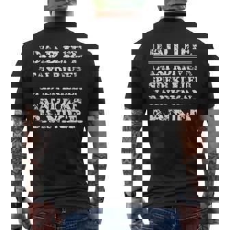 Dad Life Shirt Spider Killer Father's Day Men's Back Print T-Shirt - Monsterry