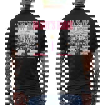 Daddy's Home Real Good Man Donald Trump Pink Preppy Edgy Men's T-shirt Back Print - Monsterry