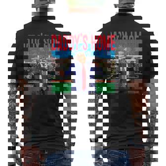 Daddy's Home Trump Pink Trump 2024 Take America Back Men's T-shirt Back Print - Monsterry