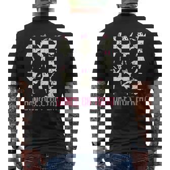 Dance Or Treat Halloween Ghost Ballet Dance Men's T-shirt Back Print - Thegiftio UK