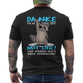 Danke Für Die Tolle Zeit Mit Dir Kollegen Jobwechsel T-Shirt mit Rückendruck - Geschenkecke