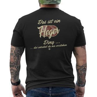 Das Ist Ein Heger Ding T-Shirt mit Rückendruck - Geschenkecke