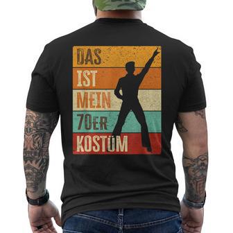 Das Ist Mein 70S Costume 70S Outfit Man T-Shirt mit Rückendruck - Geschenkecke