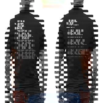 Dave The Man The Myth The Legend For Dave Men's T-shirt Back Print - Thegiftio UK