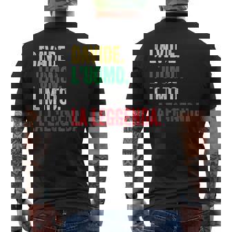 Davide L'uomo Il Mito La Leggenda Regalo Per Davide T-shirt da uomo con stampa posteriore - Novitaregali
