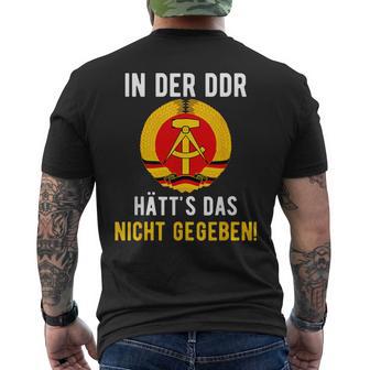 Ddr Ossi In Ddr Nicht Gegeben East Germany S T-Shirt mit Rückendruck - Geschenkecke