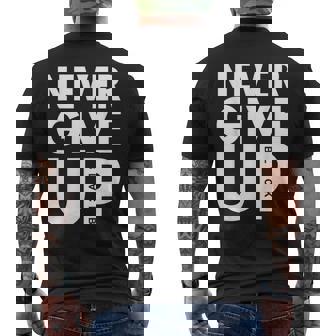 De Fútbol Never Give Up Never Give Up Camiseta Hombre Estampado Espalda - Regaloses