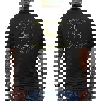 Deer Hunt Aim For Your Prize Camouflage Hunting Men's T-shirt Back Print - Monsterry