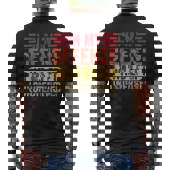 In My Defense I Was Left Unsupervised Retro Saying Men's T-shirt Back Print - Thegiftio UK