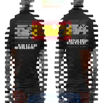 Deporte De Halterofilia Bandera De España Halterofilia Camiseta Hombre Estampado Espalda - Regaloses