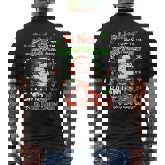 Dermatologist Christmas Santa Claus Holiday Skin Doctor Xmas Men's Back Print T-Shirt - Monsterry