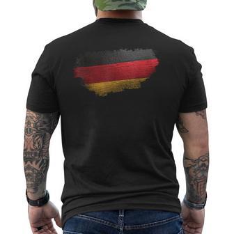 Deutsche Flagge Deutschland Fahne T-Shirt mit Rückendruck - Geschenkecke