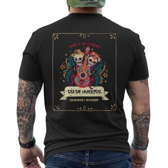 Dia De Muertos Dia De Los Muertos Costume S T-Shirt mit Rückendruck - Geschenkecke