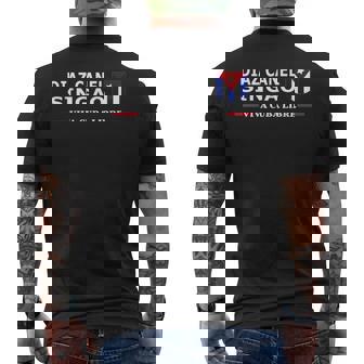 Diaz Canel Singaoiva Cuba Libre Bandera Cubana Patriótica Camiseta Hombre Estampado Espalda - Regaloses