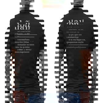 Diccionario Albañil Albañilería Definición Camiseta Hombre Estampado Espalda - Regaloses