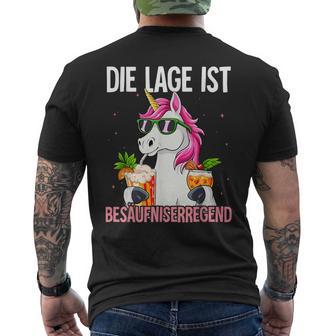 Die Lage Ist Besäufniserregend T-Shirt mit Rückendruck - Geschenkecke