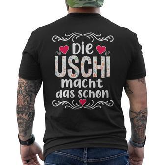 Die Uschi Macht Das Schon T-Shirt mit Rückendruck - Geschenkecke