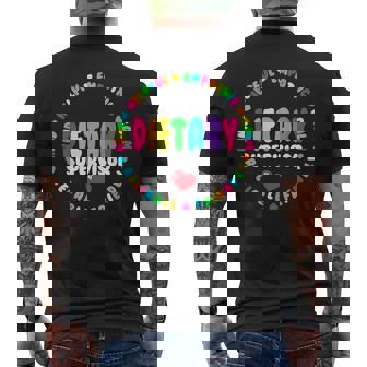 Dietary Supervisor Appreciation Week Dietitian Squad Or Team Men's T-shirt Back Print - Monsterry