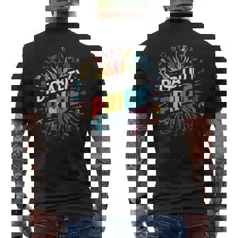 Disability Pride Month Awareness Proud Disabled Men's T-shirt Back Print - Thegiftio