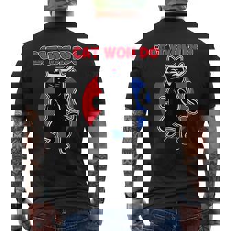 Disegno Del Gatto Di Taekwondo Cat Won Do Korea T-shirt da uomo con stampa posteriore - Novitaregali