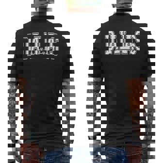 Diseño De Textointage De Dallas Texas Tx Camiseta Hombre Estampado Espalda - Regaloses