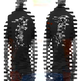 Divertente Mucca Tamponata Motivo Mucca Animali Amanti Degli T-shirt da uomo con stampa posteriore - Novitaregali
