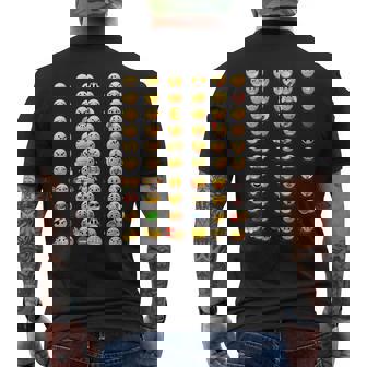 Divertidos Emoticonos Felices Con Caras De Sonrisas Del Teclado Camiseta Hombre Estampado Espalda - Regaloses