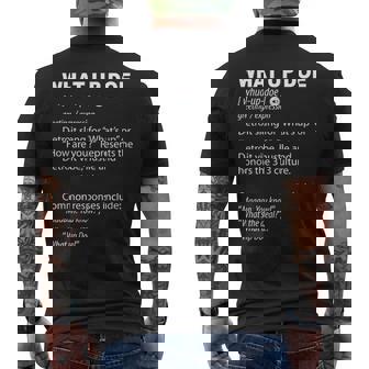 What Up Doe Detroit 313 Definition Detroiter Men's T-shirt Back Print - Seseable