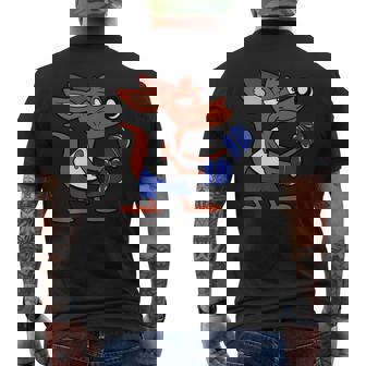 Dog Boxer Boxing Animal Men's T-shirt Back Print - Monsterry