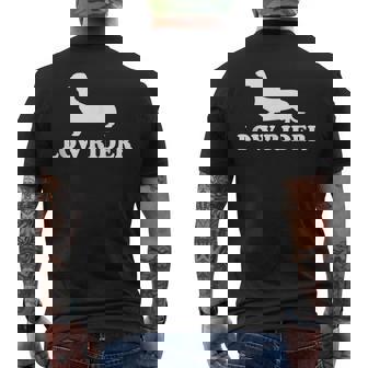 Dog Lover Low Rider Dachshund Tank Top Men's Back Print T-Shirt - Monsterry