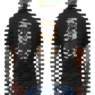 Dog Lovers Pug In Pocket Dog Pug Men's T-shirt Back Print - Thegiftio UK