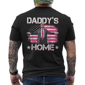 Donald Trump 2024 Daddys Home Trump Pink Men's T-shirt Back Print - Monsterry DE