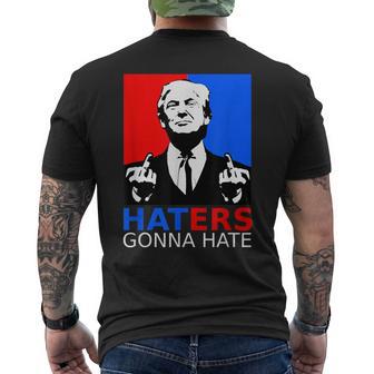 Donald Trump Dedo Medio Arte De La Sátira Trump Regalo Camiseta Hombre Estampado Espalda - Regaloses