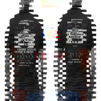 Donald Trump Inauguration Day 2025 47Th President Trump 47 Men's T-shirt Back Print - Monsterry