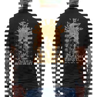 Don't Be An Assquatch Outdoor Sasquatch Bigfoot Men's T-shirt Back Print - Thegiftio