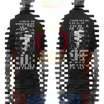 You Don't Have To Be Crazy To Be A Chef But It Helps Men's T-shirt Back Print - Thegiftio UK