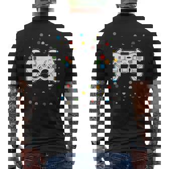 Dot Video Game Gamer Colorful Polka Dot Boy Kid N Youth Men's T-shirt Back Print - Thegiftio UK