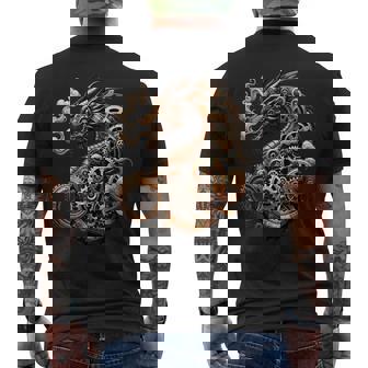 Dragon Steampunk Du Nouvel An 2024 T-shirt imprimé au dos - Cadeauxyz