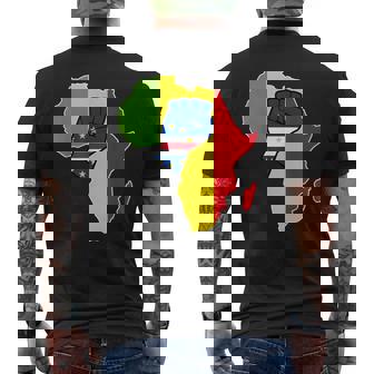 Drapeau Du Caperdean Pride Du Caperde Carte De L'afrique Caboerde T-shirt imprimé au dos - Cadeauxyz