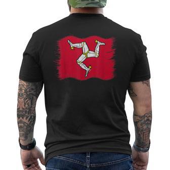 Drapeau Manx De L'île De Man Avec Trois Pieds De Tynwald Day T-shirt imprimé au dos - Cadeauxyz